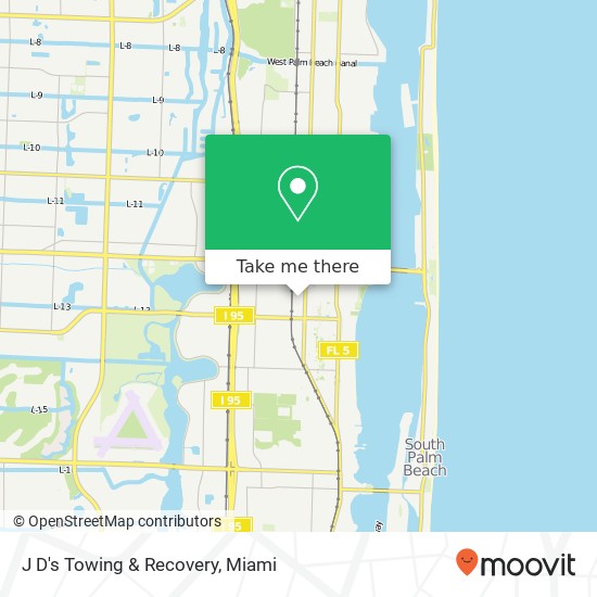 J D's Towing & Recovery map