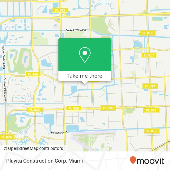 Playita Construction Corp map
