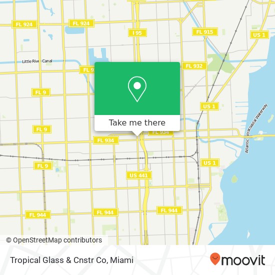 Tropical Glass & Cnstr Co map