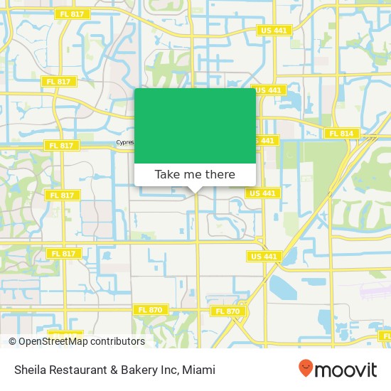 Sheila Restaurant & Bakery Inc map