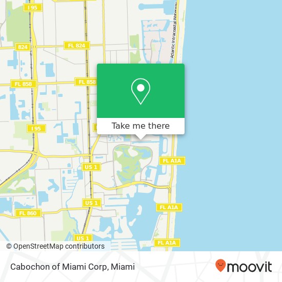 Mapa de Cabochon of Miami Corp