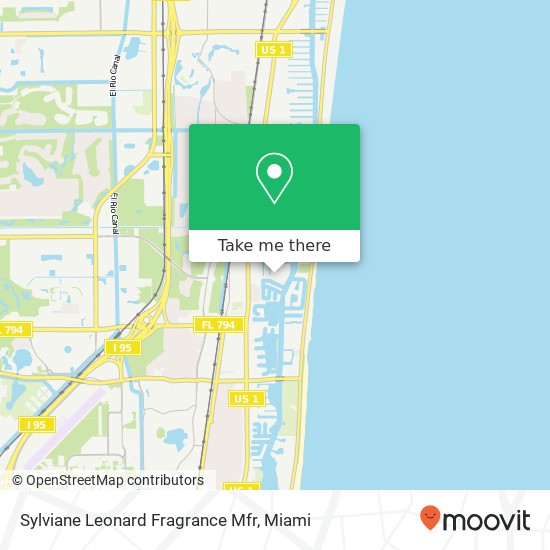 Sylviane Leonard Fragrance Mfr map
