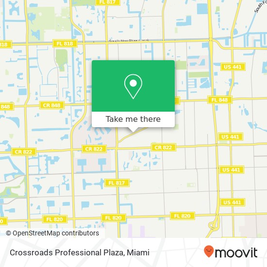 Mapa de Crossroads Professional Plaza