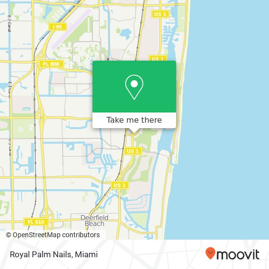 Royal Palm Nails map