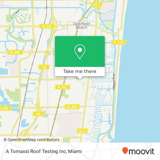 A Tomassi Roof Testing Inc map