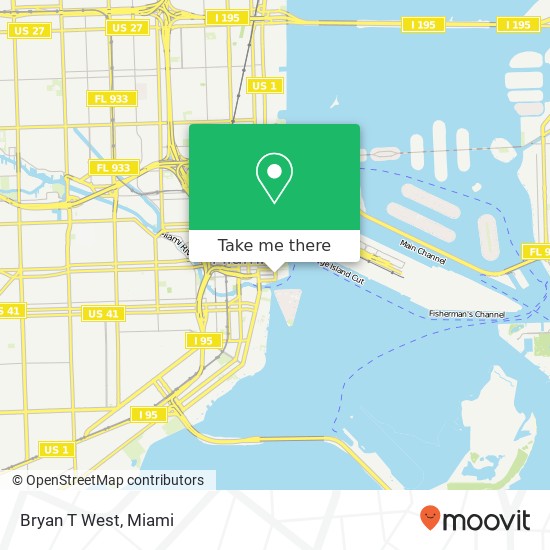 Bryan T West map