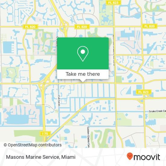 Masons Marine Service map