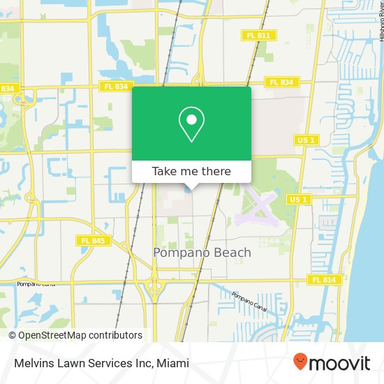Mapa de Melvins Lawn Services Inc