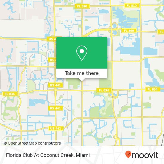 Mapa de Florida Club At Coconut Creek