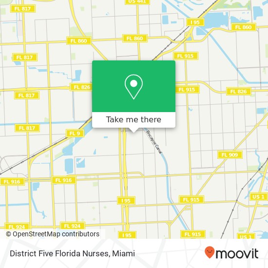 District Five Florida Nurses map