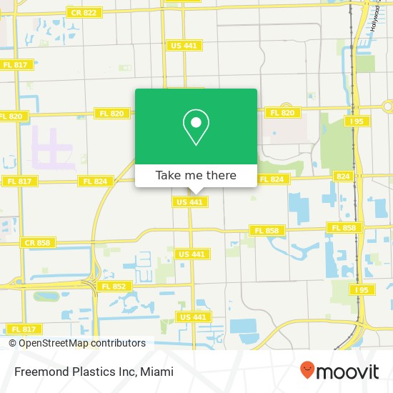 Freemond Plastics Inc map