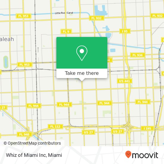 Whiz of Miami Inc map