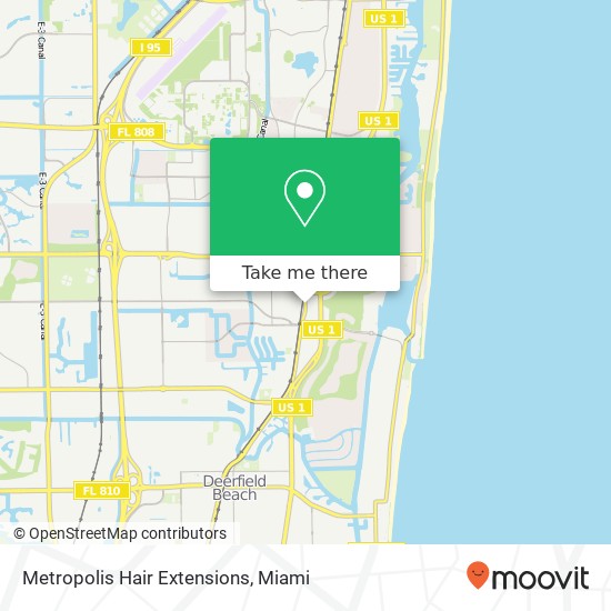 Metropolis Hair Extensions map