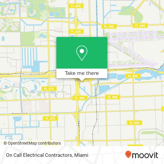 On Call Electrical Contractors map