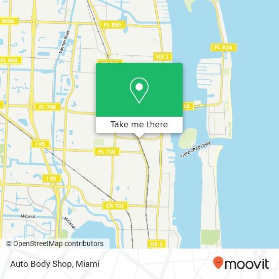 Auto Body Shop map