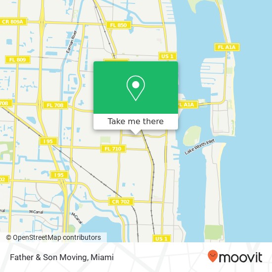 Father & Son Moving map