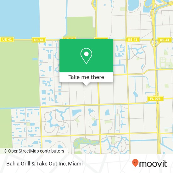 Mapa de Bahia Grill & Take Out Inc