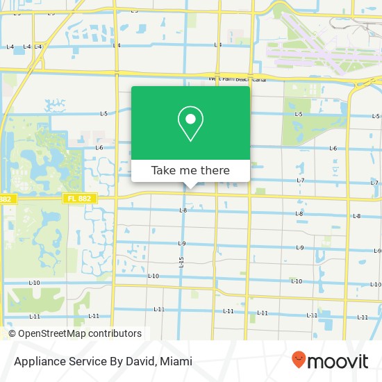 Mapa de Appliance Service By David