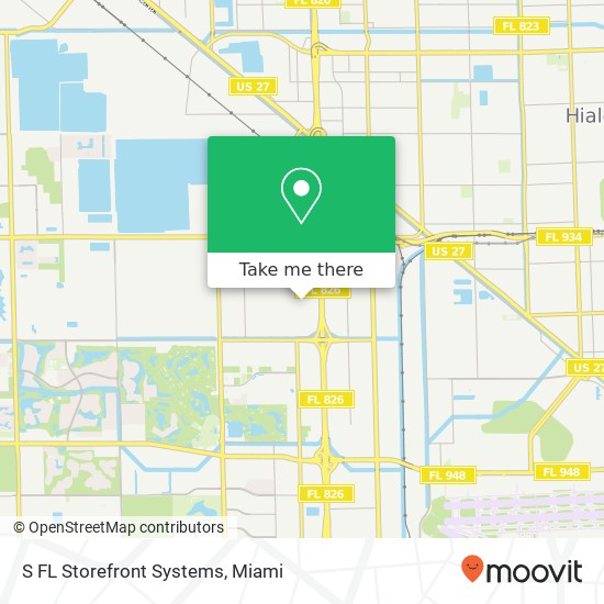 S FL Storefront Systems map