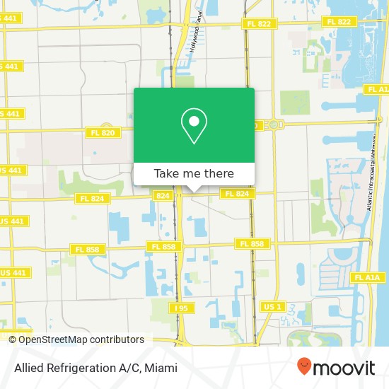 Mapa de Allied Refrigeration A/C