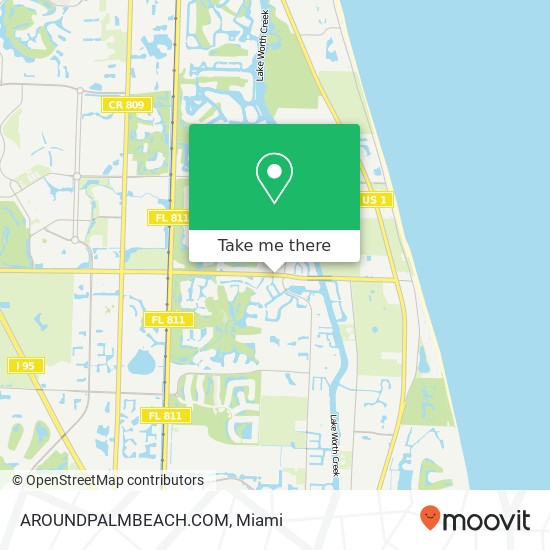 Mapa de AROUNDPALMBEACH.COM