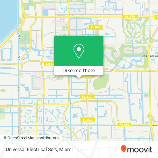 Universal Electrical Serv map