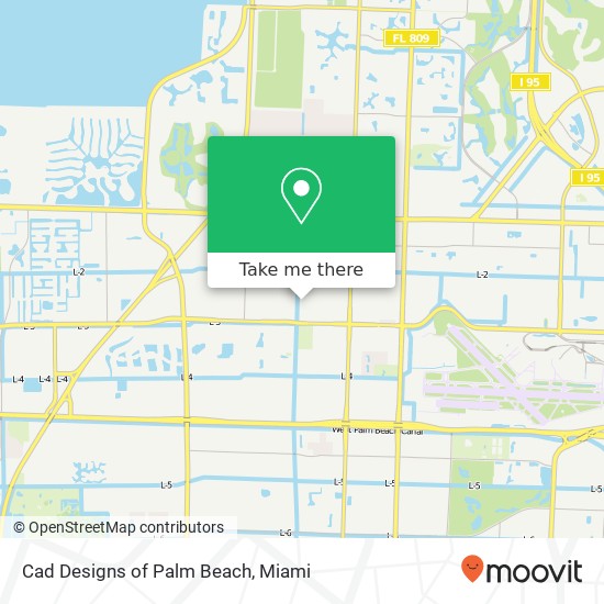 Mapa de Cad Designs of Palm Beach