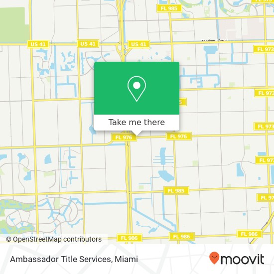 Ambassador Title Services map