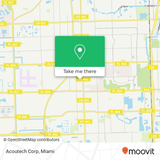 Acoutech Corp map