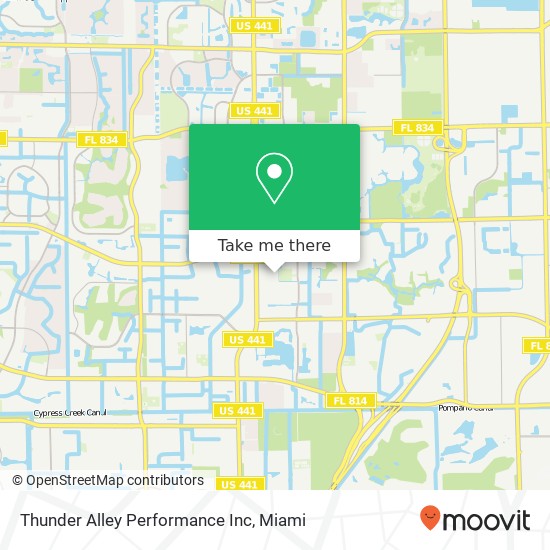 Mapa de Thunder Alley Performance Inc
