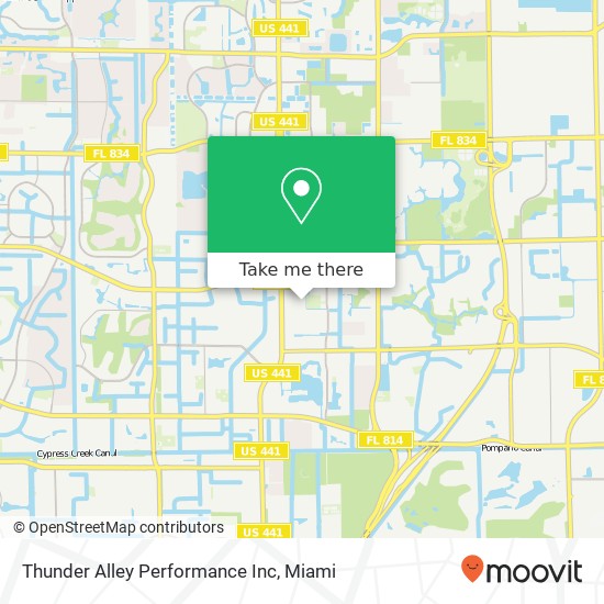 Thunder Alley Performance Inc map