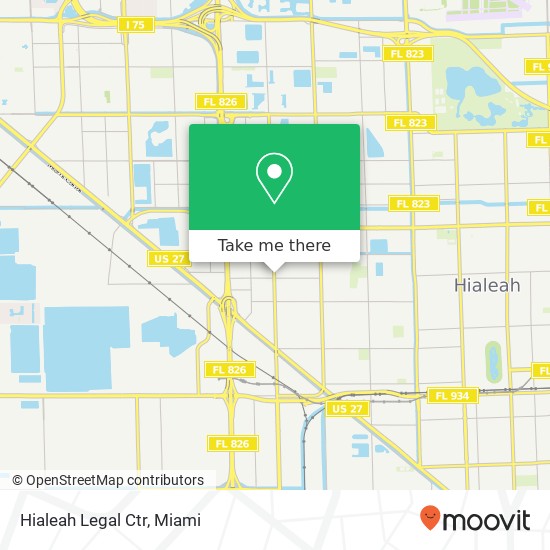 Hialeah Legal Ctr map