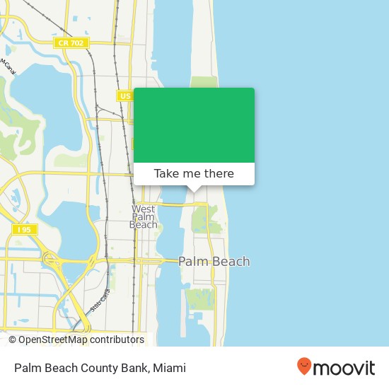 Palm Beach County Bank map