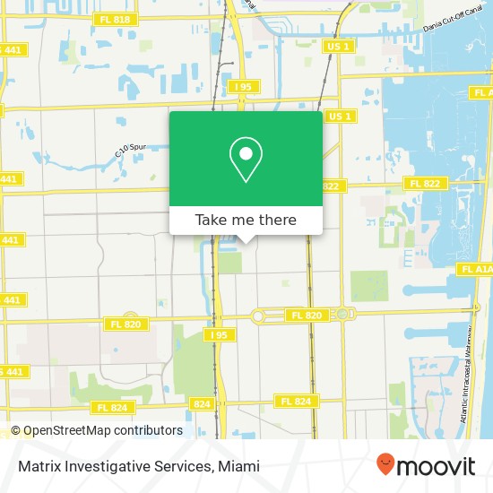 Matrix Investigative Services map