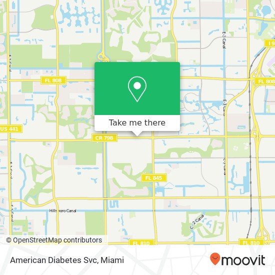 Mapa de American Diabetes Svc