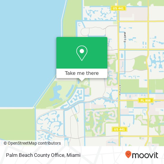 Palm Beach County Office map