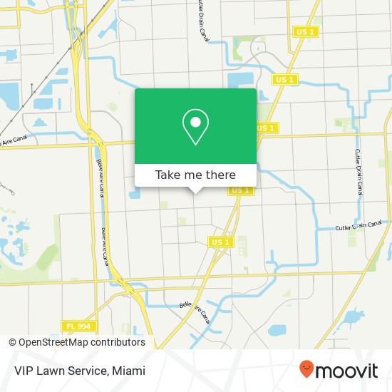 VIP Lawn Service map