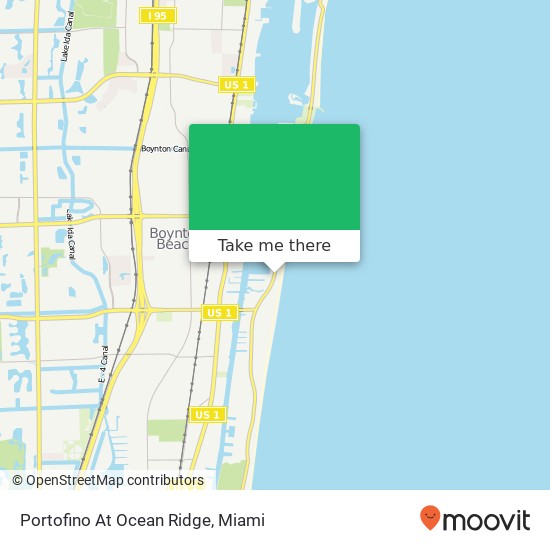 Mapa de Portofino At Ocean Ridge