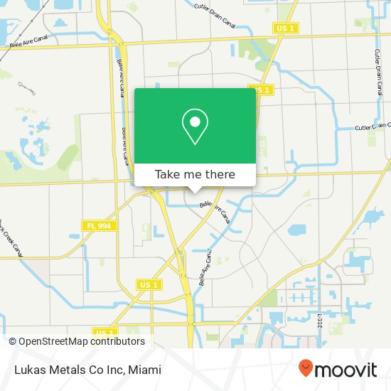 Lukas Metals Co Inc map