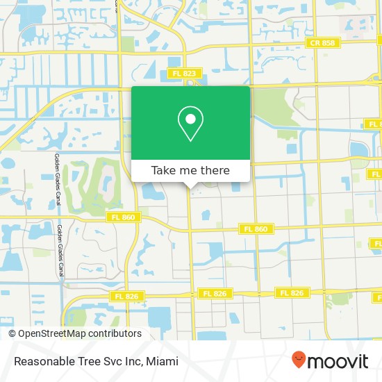 Mapa de Reasonable Tree Svc Inc