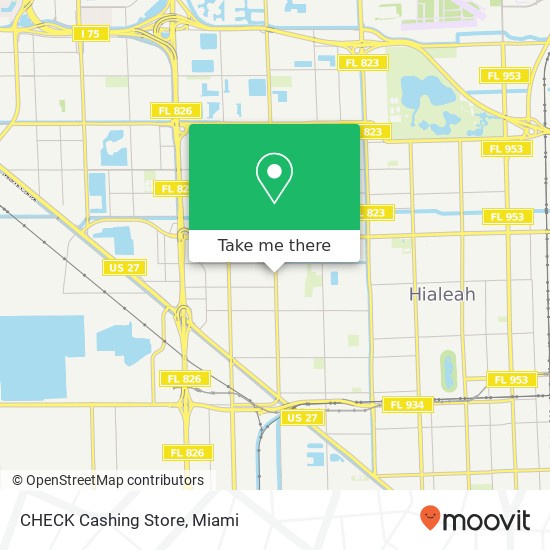 Mapa de CHECK Cashing Store