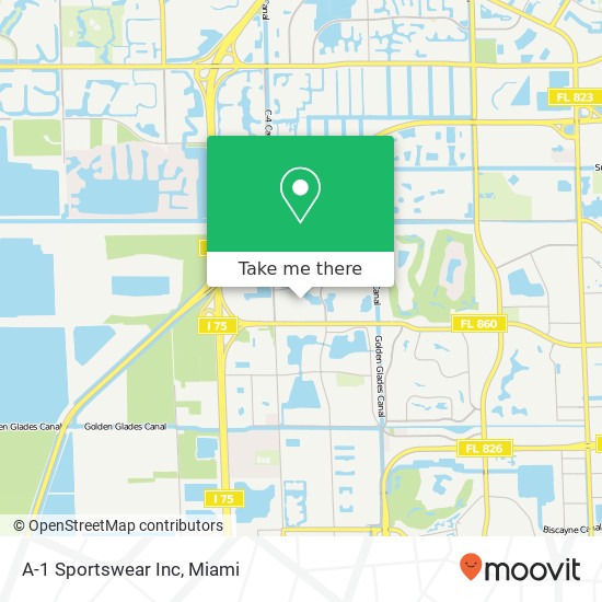 A-1 Sportswear Inc map