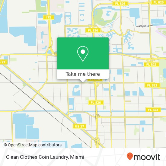 Mapa de Clean Clothes Coin Laundry