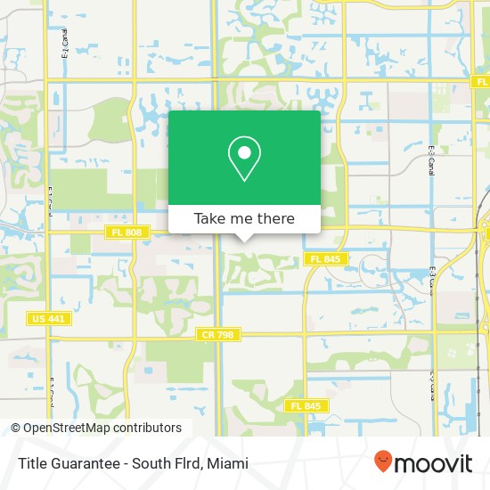 Mapa de Title Guarantee - South Flrd