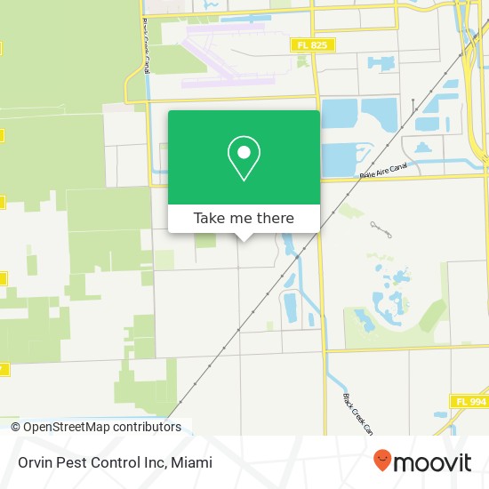 Orvin Pest Control Inc map
