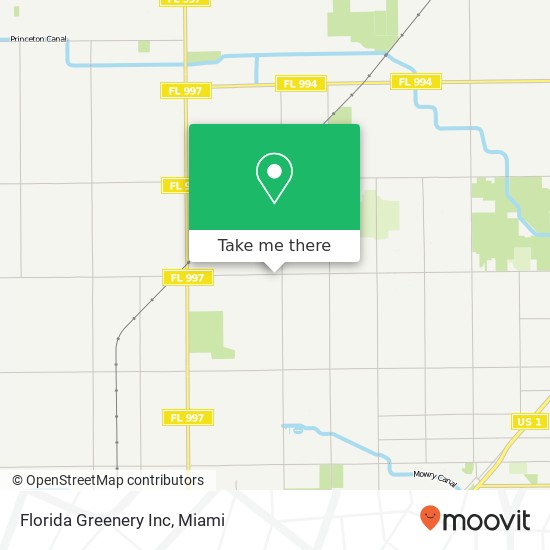 Mapa de Florida Greenery Inc