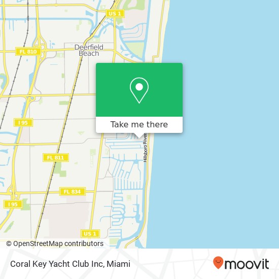 Mapa de Coral Key Yacht Club Inc