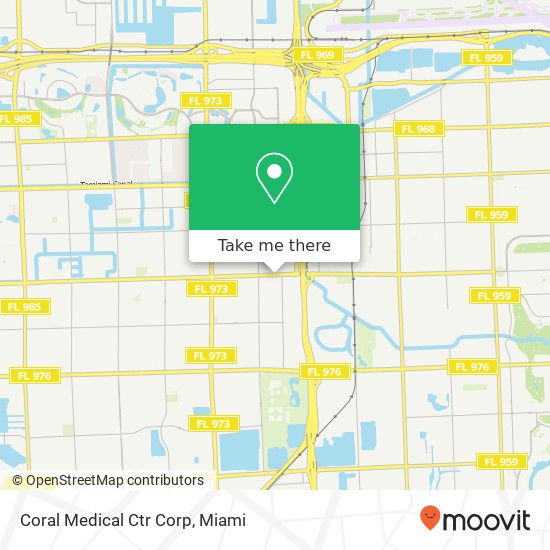 Coral Medical Ctr Corp map