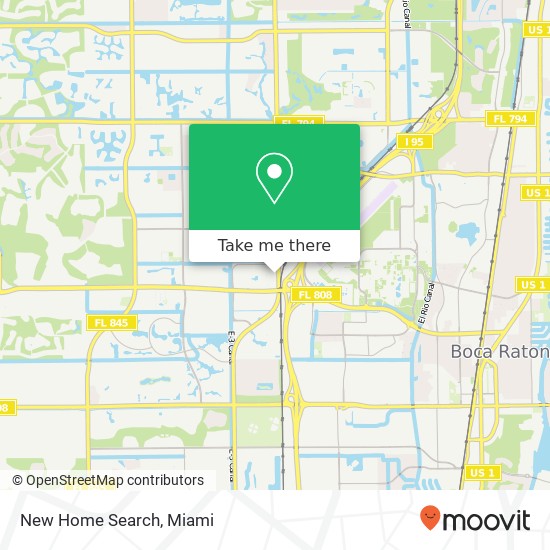 Mapa de New Home Search