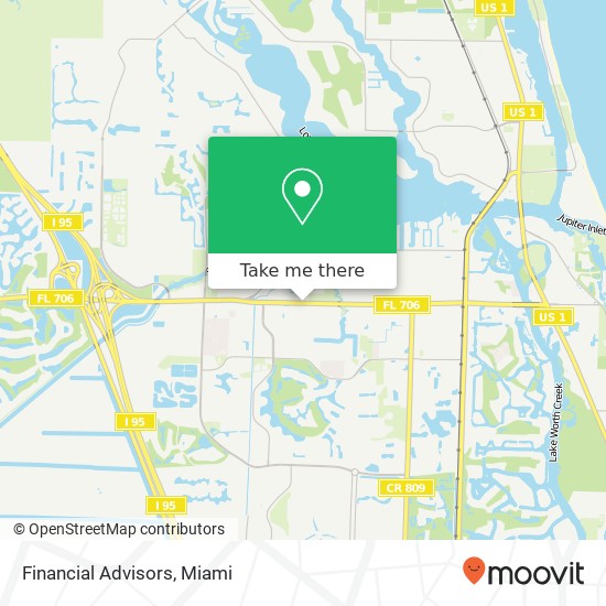 Financial Advisors map